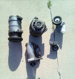 LS Engine Accessories, Alternator, Starter, Compressor, Idler, tensioner