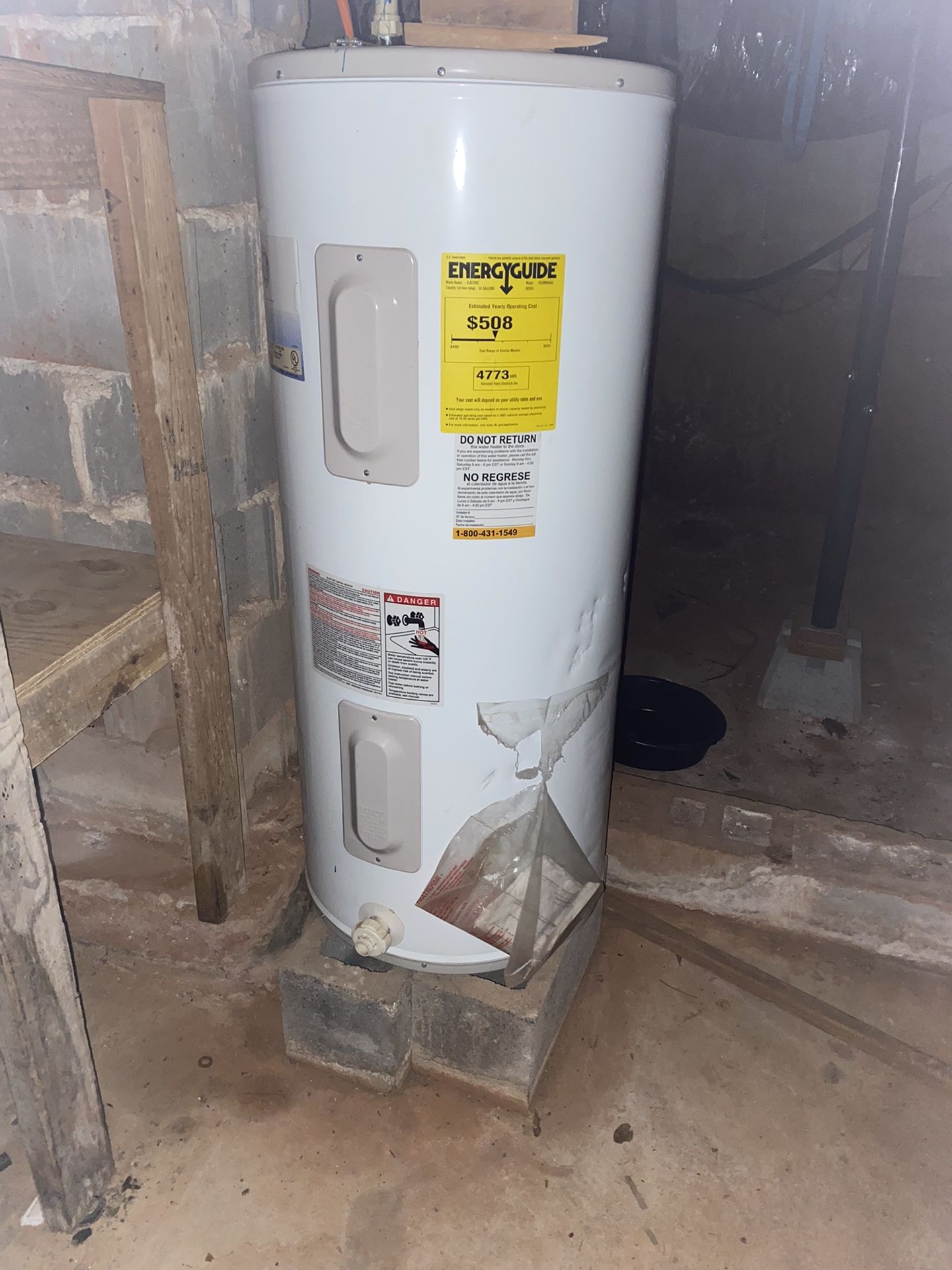 GE 40 Gal Electric Hot water Heater  Tank..Works Great!!