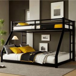 Twin XL over queen bunkbed, heavy duty With Tempur-pedic mattresses