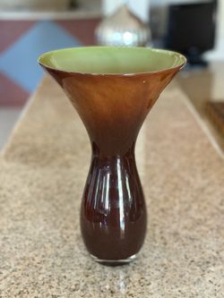 Hand blown glass Vase