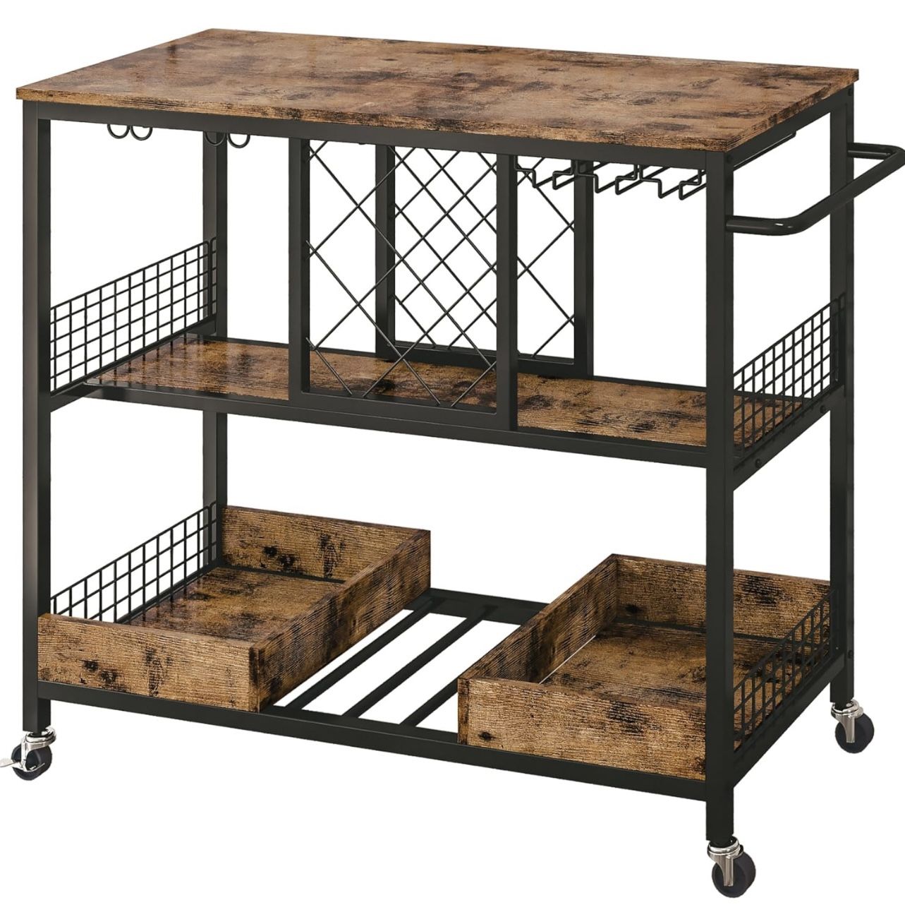 Coffee Table Bar Serving Cart