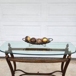 Vintage Glass Top Table!