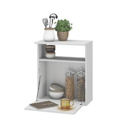Modern White Kitchen Stand, Cabinet Shelf Thumbnail