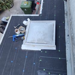 24x24" skylight dome with flashing