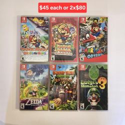 Nintendo Switch Games  New&Sealed  Any Other Used Prices are on Photos Available Today 
