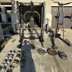 Weight Rack And Weights