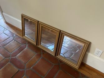Set of 3 Gold Plated Mirrors (3)