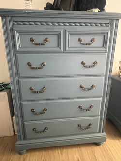 Oak Wood Dresser Set 