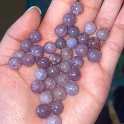 Purple Emerald beads 