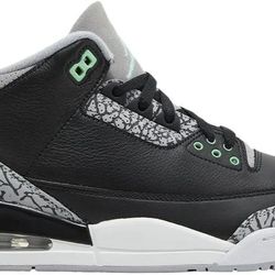 Air Jordan 3 Green Glow – Size 13– Near DS – 100% Authentic