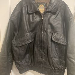 Members Only Vintage Leather Jacket Mens Size L Mens 80's Rare