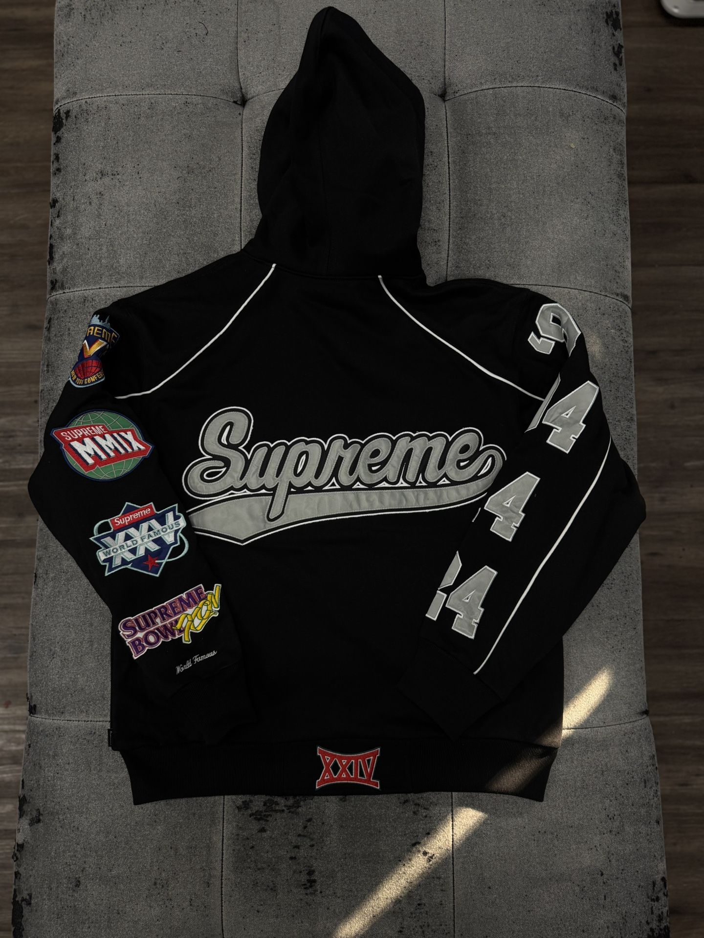 Supreme Playoff Zip Up Black Jacket