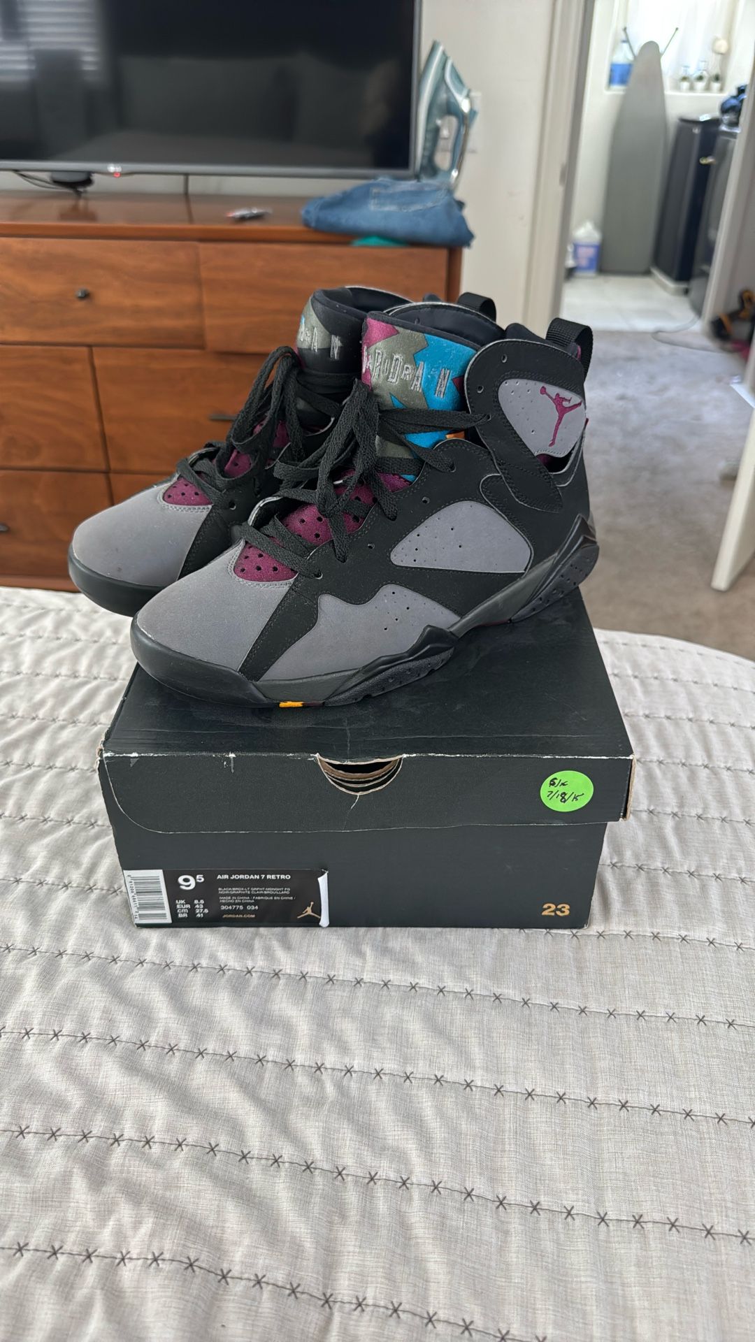 Jordan 7 Bordeaux 2015 Sz 9.5