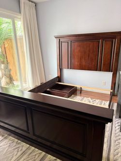 Ashley Furniture Porter Queen Panel Bed with Two Under-Bed Storage Drawers