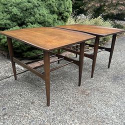 Mid Century Vintage Walnut End Tables 