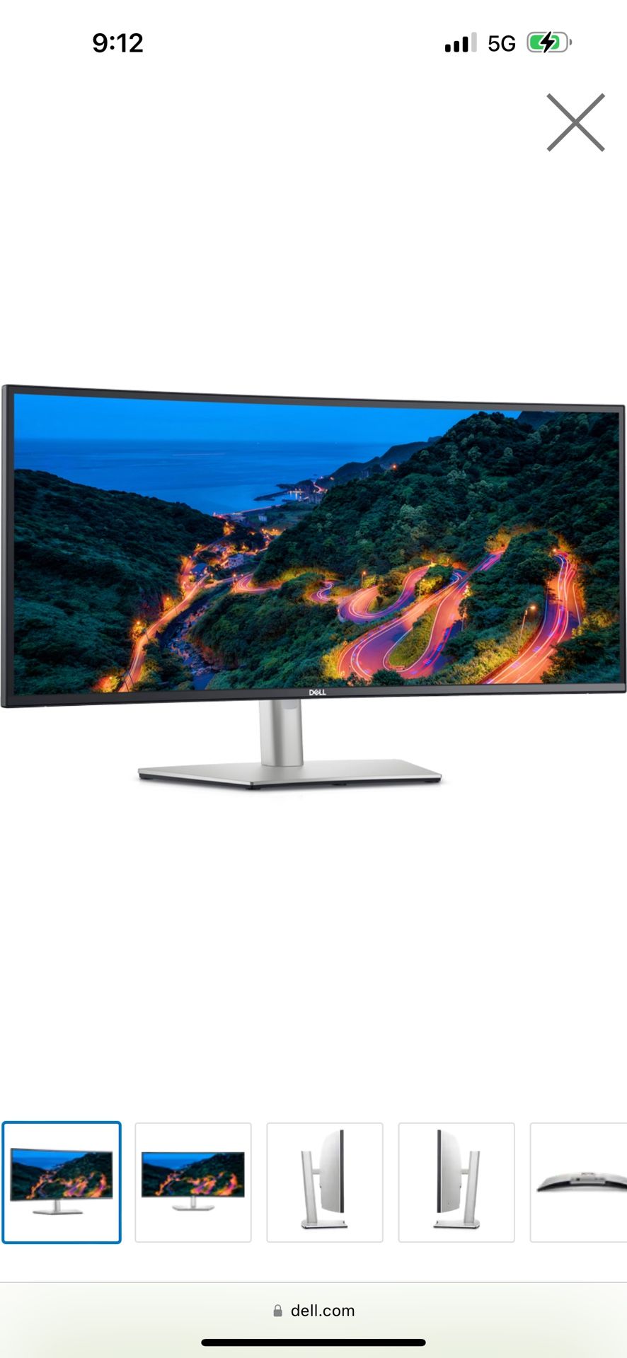 Dell UltraSharp 34 Curved USB-C Hub Monitor - U3415W