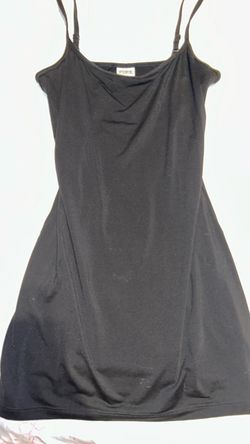 PINK Black Mini Slip Dress