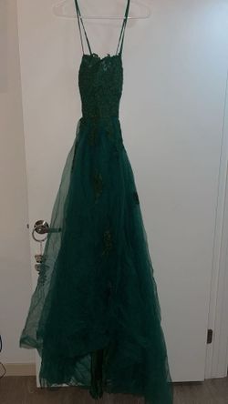 Green Prom Dress With A Train