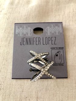 Jennifer Lopez Midi Ring Set, size 7