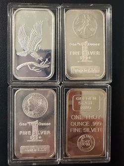 1 Ounce Silver Bars (0.999 Fine)