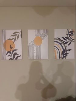 3 set of wall paintings/decorations