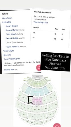 Blue Note Jazz Festival June 13 Hollywood Bowl