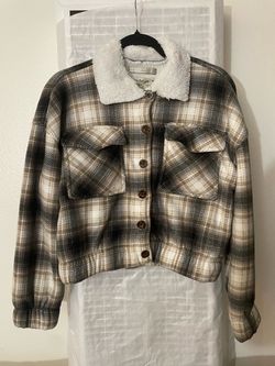 plaid cropped jacket