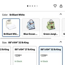 Aricove king size weighted blanket, 32lbs (88x104in