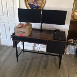 Desk With monitors