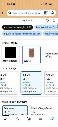 Oxo containers