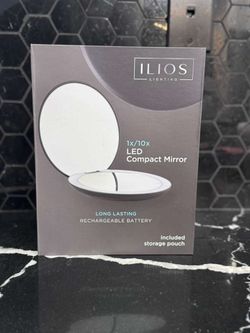 Ilios lighting LED compact mirror 1x/10x