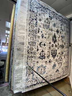 8x10 Area Rugs carpet Rugs traditional design colors beige Navy
