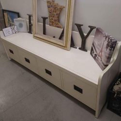 MUST GO TONIGHT!!! Pottery Barn Entryway Bench With Storage