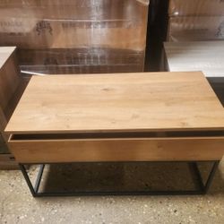 Modern 40 Wood and Metal Lift Top Coffee Table(New In A Box)