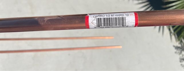 Copper pipes $60