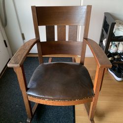 Mission/Arts & Crafts Oak Rocker/Rocking Chair 