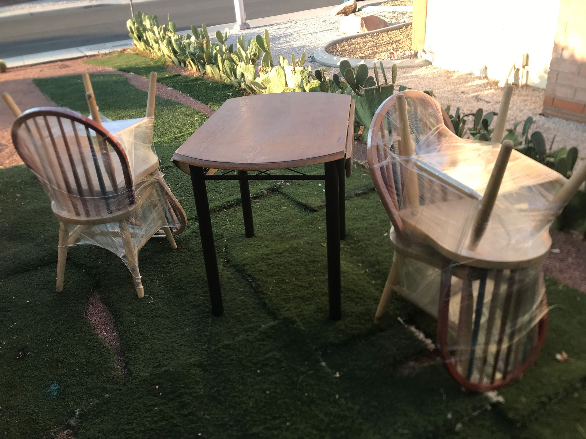 Wooden Table set with 4 chairs