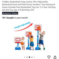 New Basketball Hoop From Toddler To Big Kid