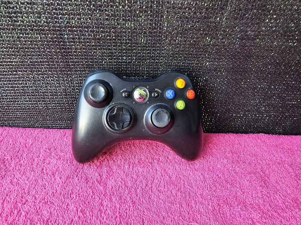 Microsoft Xbox 360 Wireless Black Controller - OEM Official Original