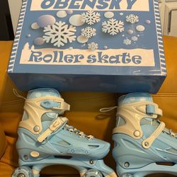 Roller Skates 4 Size Adjustable w/ Light up Wheels,