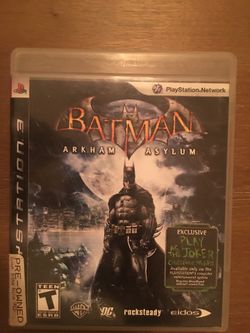 Sony PlayStation ps3 Batman Arkham asylum