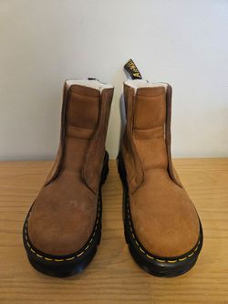 Dr. Martens Unisex Zebzag Leather Laceless Slip-On Boots - Men's 10/ Women's 11