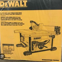 DeWalt New Table Saw 81/4" -15amp - Nuevo
