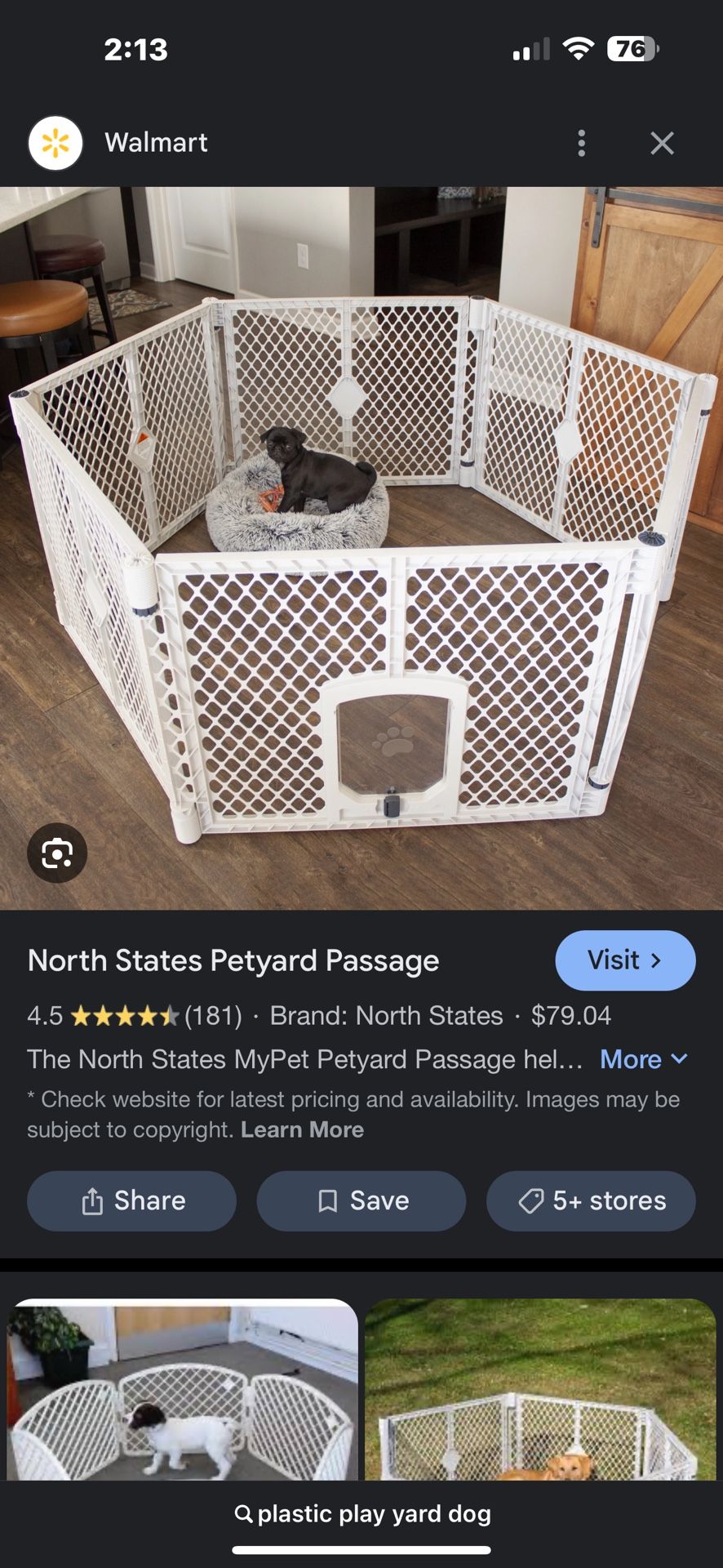 Dog Play Pen .