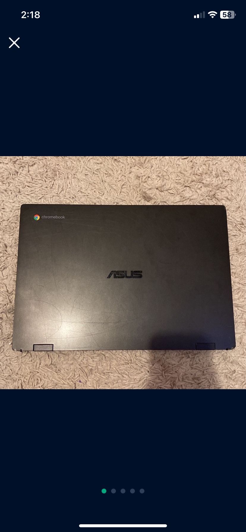 Chromebook Asus Black Laptop