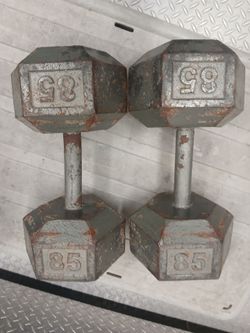 85 lb Dumbells $100firm