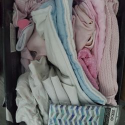 Baby Girl Sheets, Blankets, Plastic Cover