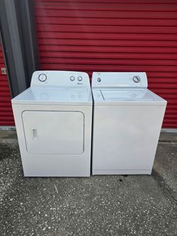 Whirlpool washer and Amana dryer very good condition you got 60 days warranty