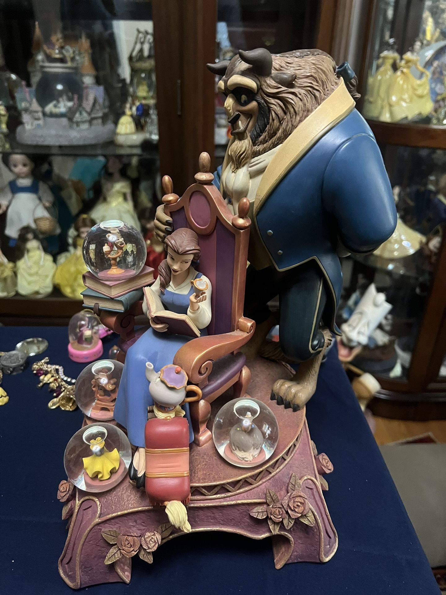 Vintage 10th Anniversary Beauty and the Beast Multi  Globe 