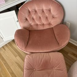 Pink Velvet Chaise Lounge (House of Hampton)